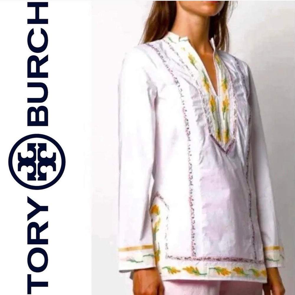 Tory Burch ribbon embellished tunic